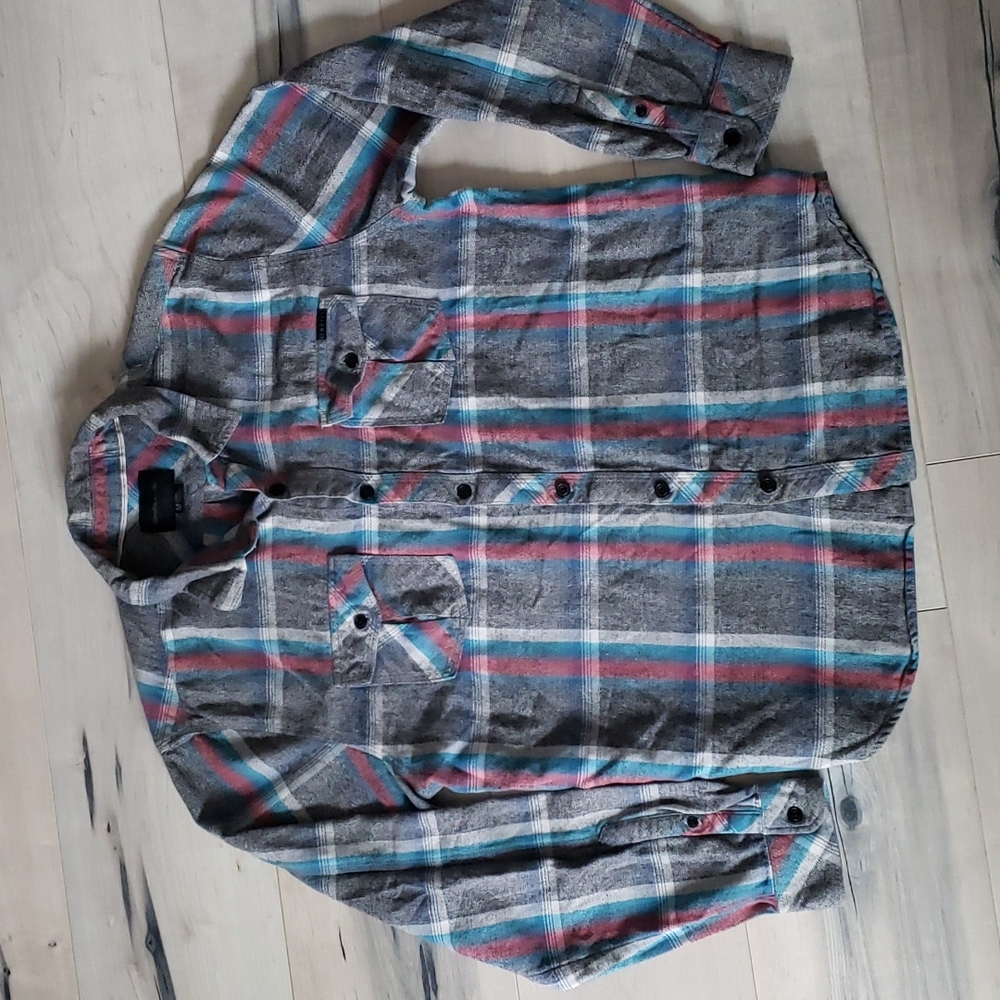 O'Neill plaid button down shirt size M